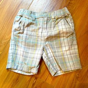 Tea boys plaid shorts